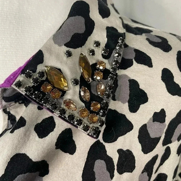 Lane Bryant button down shirt animal print - Picture 7 of 9